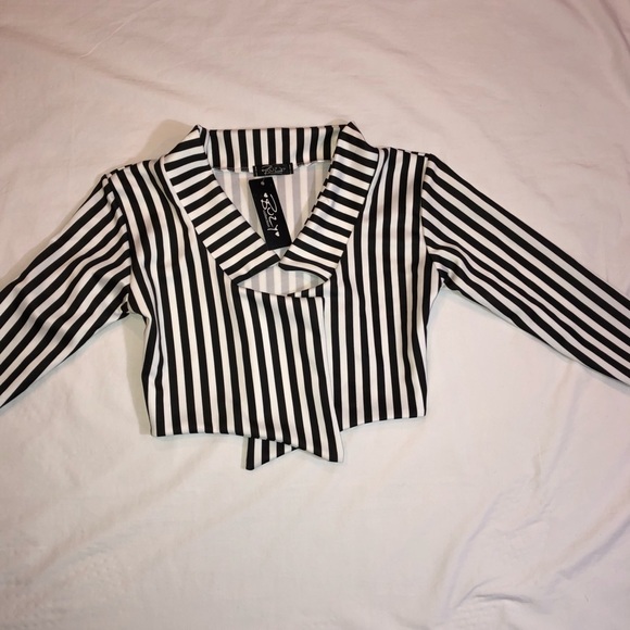 Buzy Jackets & Blazers - Buzy Bolero Striped Jacket, S/M NWT